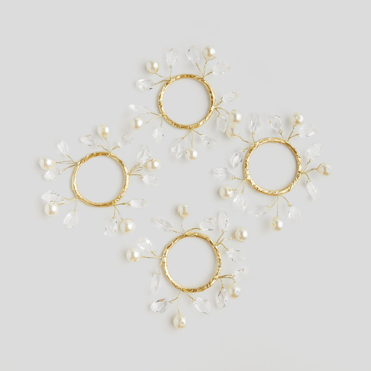 WEIHNACHTSKRANZ Serviettenring Soele, Ø8cm - Beige, Kunststoff (8/4/8cm) - home&you