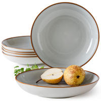 TELLER-SET Suppentellerset PORTOFINO 6-tlg - Blaugrau, Keramik (23cm) - Ritzenhoff Breker