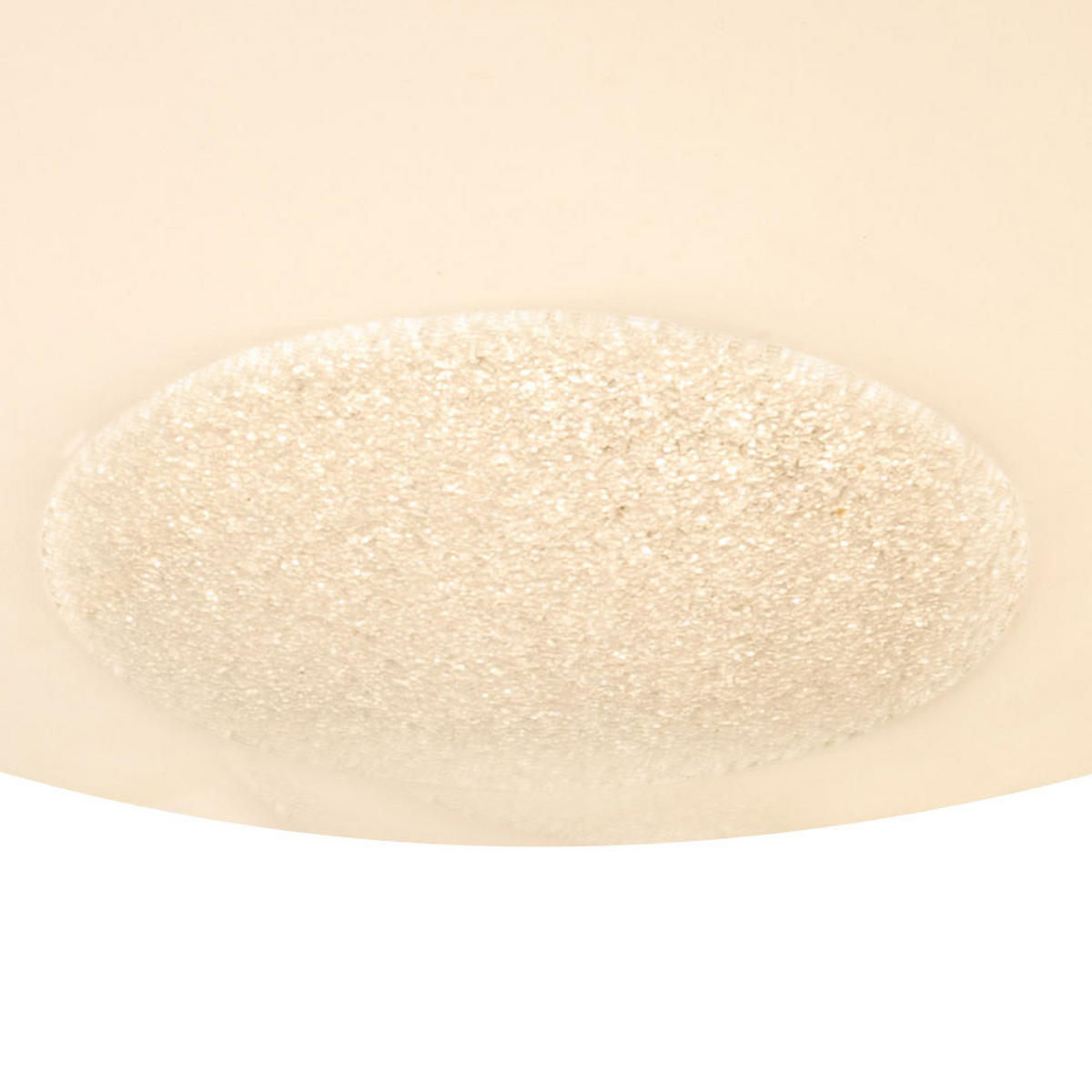 LED DECKENLEUCHTE Kristalloptik Weiß - Weiß, Glas (29/29/10cm) - Globo Lighting