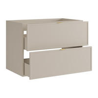 WASCHBECKENUNTERSCHRANK - 80cm x 45cm - MDF - beige - ONDIL - Beige, Holz (80/60/45cm) - Vente-Unique