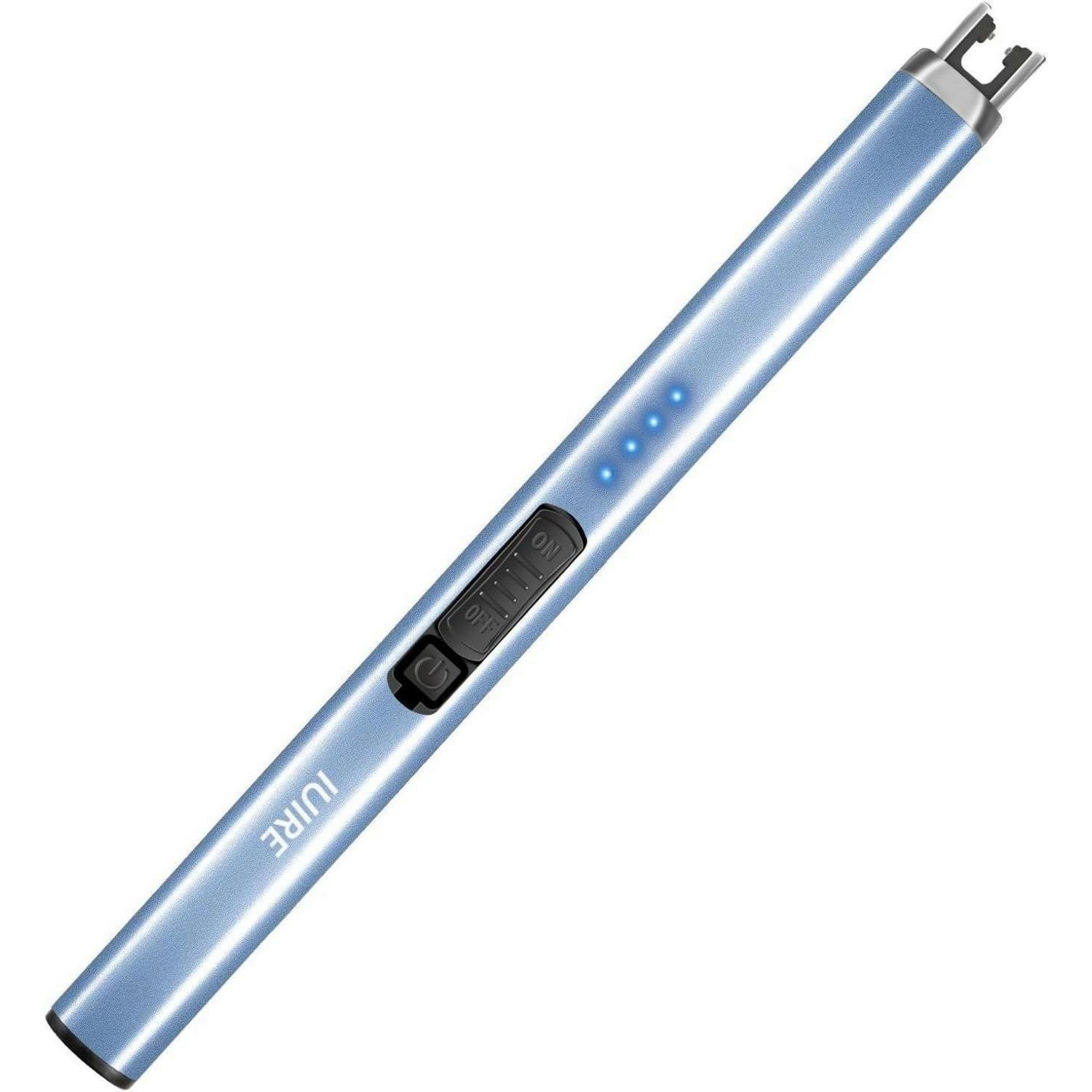 FEUERZEUG elektrisch wiederaufladbar blau - Hellblau, Metall (1.5/1.5/18.9cm)