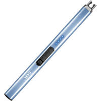 FEUERZEUG elektrisch wiederaufladbar blau - Hellblau, Metall (1.5/1.5/18.9cm)