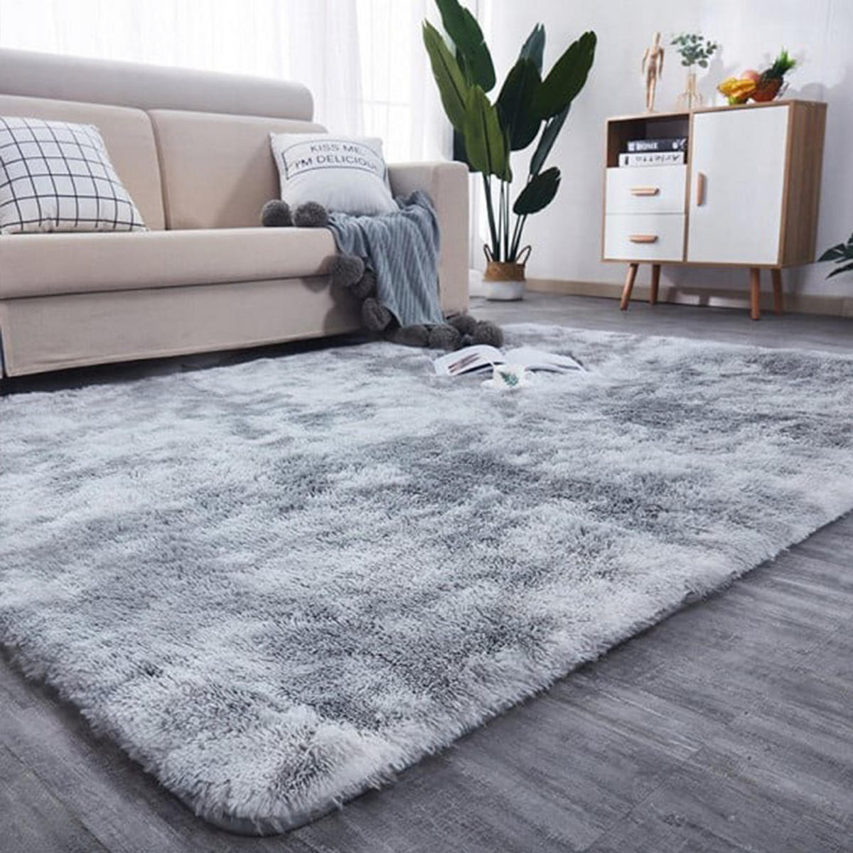 TEPPICH, grau 120/170 cm - Grau, Textil (120/170cm)