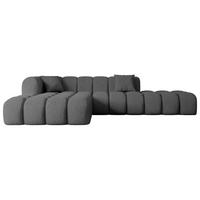 ECKSOFA Ottomane Links OLEA-L2 - 289x176x71 cm Grau - Platinfarben/Schwarz, Holzwerkstoff/Kunststoff (190/309cm) - ALTDECOR