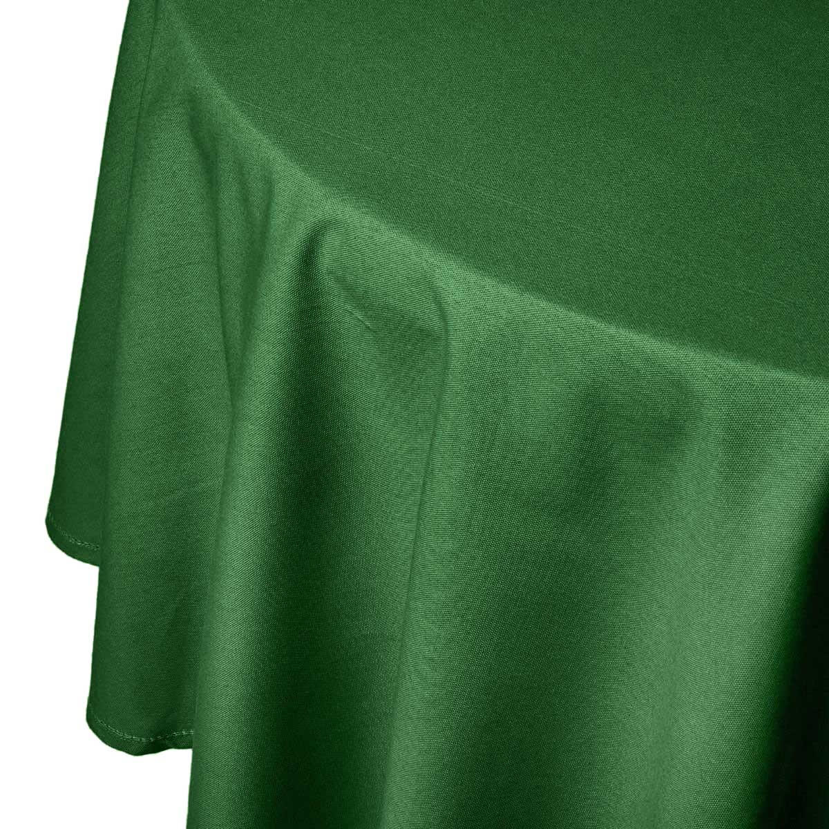 TISCHDECKE dunkelgrün rund 178 cm, 100% Baumwolle - Dunkelgrün, Textil (178/178cm) - Homescapes