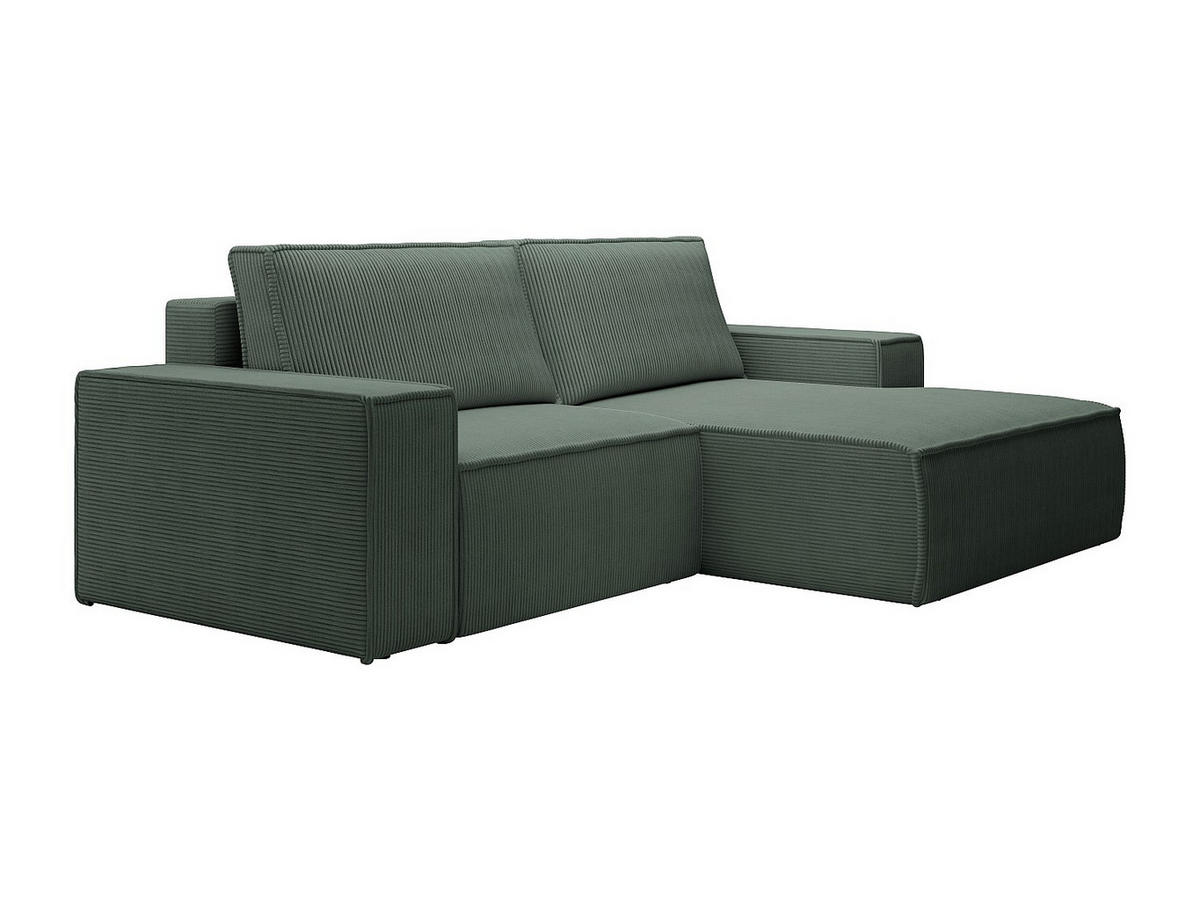 SCHLAFSOFA - 3 Personen - Samt - Tannengrün - - Waldgrün, Textil (240/85/167cm) - Vente-Unique