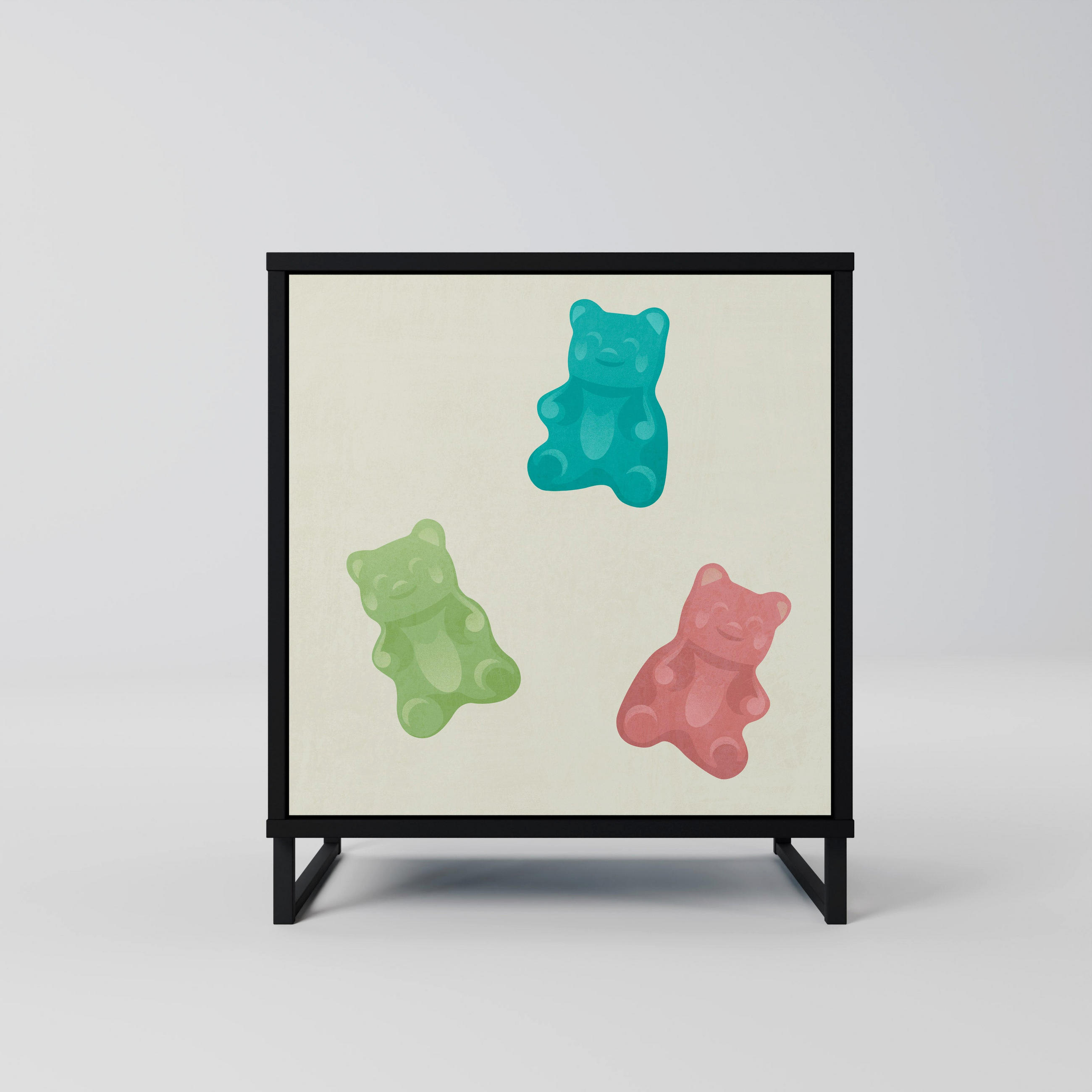 SpaceRebels Sideboard Schwarz 57.5x67.5x42 cm