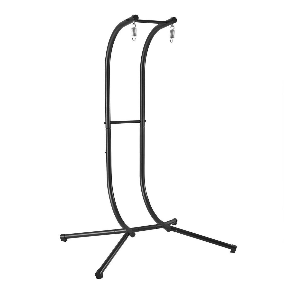 XXL-KORBHÄNGESESSEL Aria grau inkl. waschbare Bezüge - Grau, Kunststoff/Metall (130/197/127cm) - Juskys