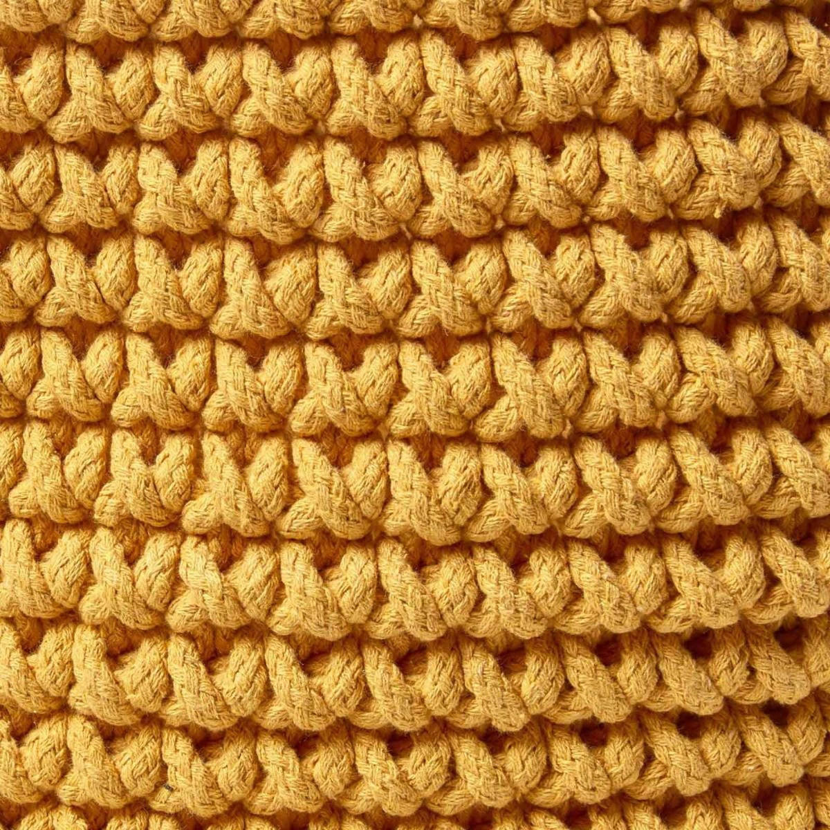 AUFBEWAHRUNGSKORB Baumwolle 37/21 cm - Gelb, Textil (37/37/21cm) - Homescapes