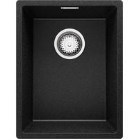 SPÜLBECKEN London Slim, 2-er set Anthrazit 36/47 cm 1 Becken + Ablauf-Set ab 40er Unterschrank - Chromfarben/Anthrazit, Kunststoff (36/20/47cm) - Primagran