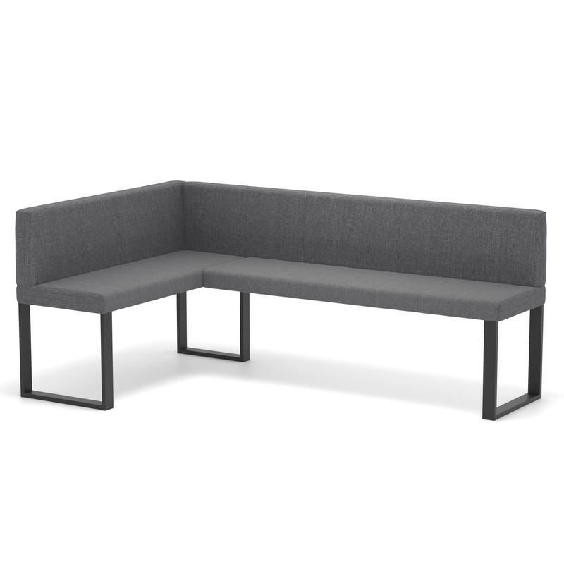Idohome Eckbank Dunkelgrau 168x128 cm