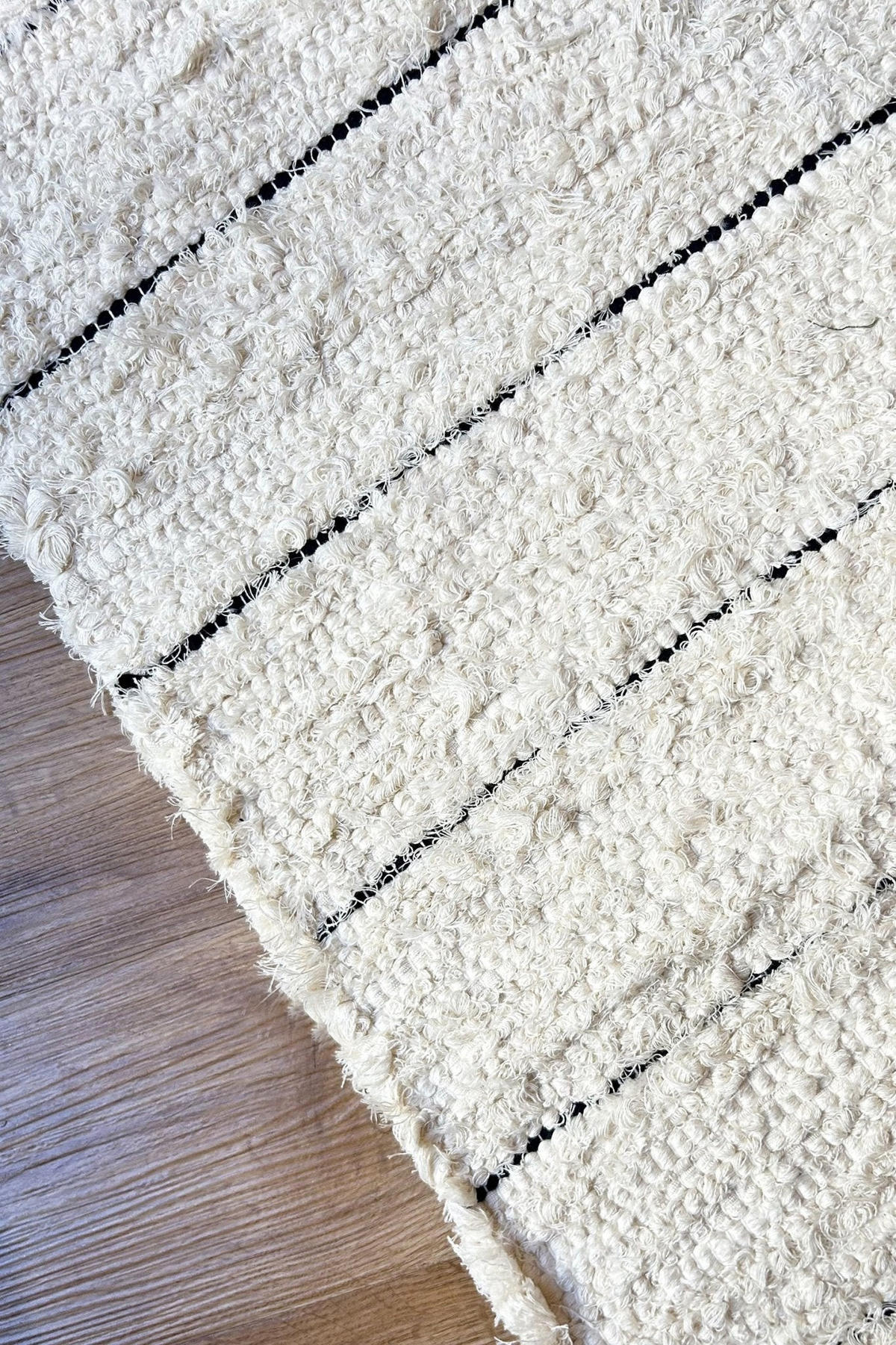 TEPPICH Baumwolle recycelt handgewebt beige - Beige, Naturmaterialien (60/200cm) - AFK Living