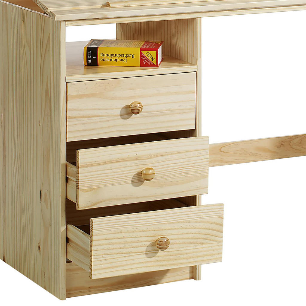Thumbnail - Idimex Kinderschreibtisch, Natur, Holz, Kiefer, Mode, 115x73x60 cm, FSC Mix, Arbeitszimmer, Schreibtische, Jugend- & Kin...