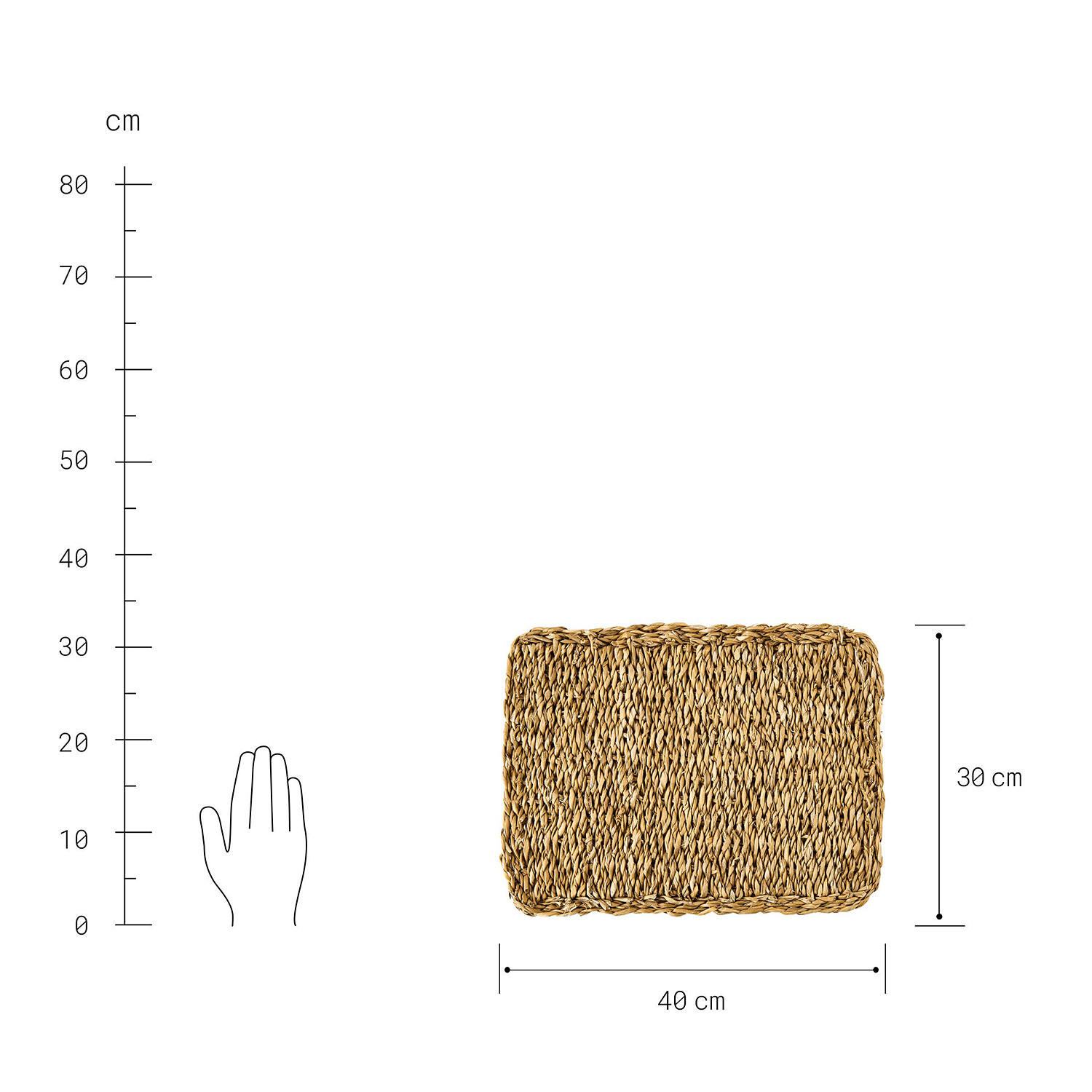 TISCHSET Sea Braid - Braun, Naturmaterialien (40/40cm) - Butlers