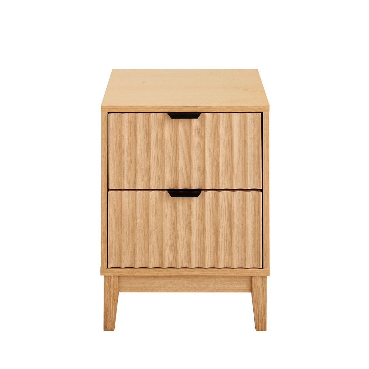 NACHTTISCH mit 2 Schubladen - bologne 40/40/52 cm - Apfelbaumfarben, Holzwerkstoff (40/52/40cm) - Calicosy