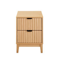 NACHTTISCH mit 2 Schubladen - bologne 40/40/52 cm - Apfelbaumfarben, Holzwerkstoff (40/52/40cm) - Calicosy