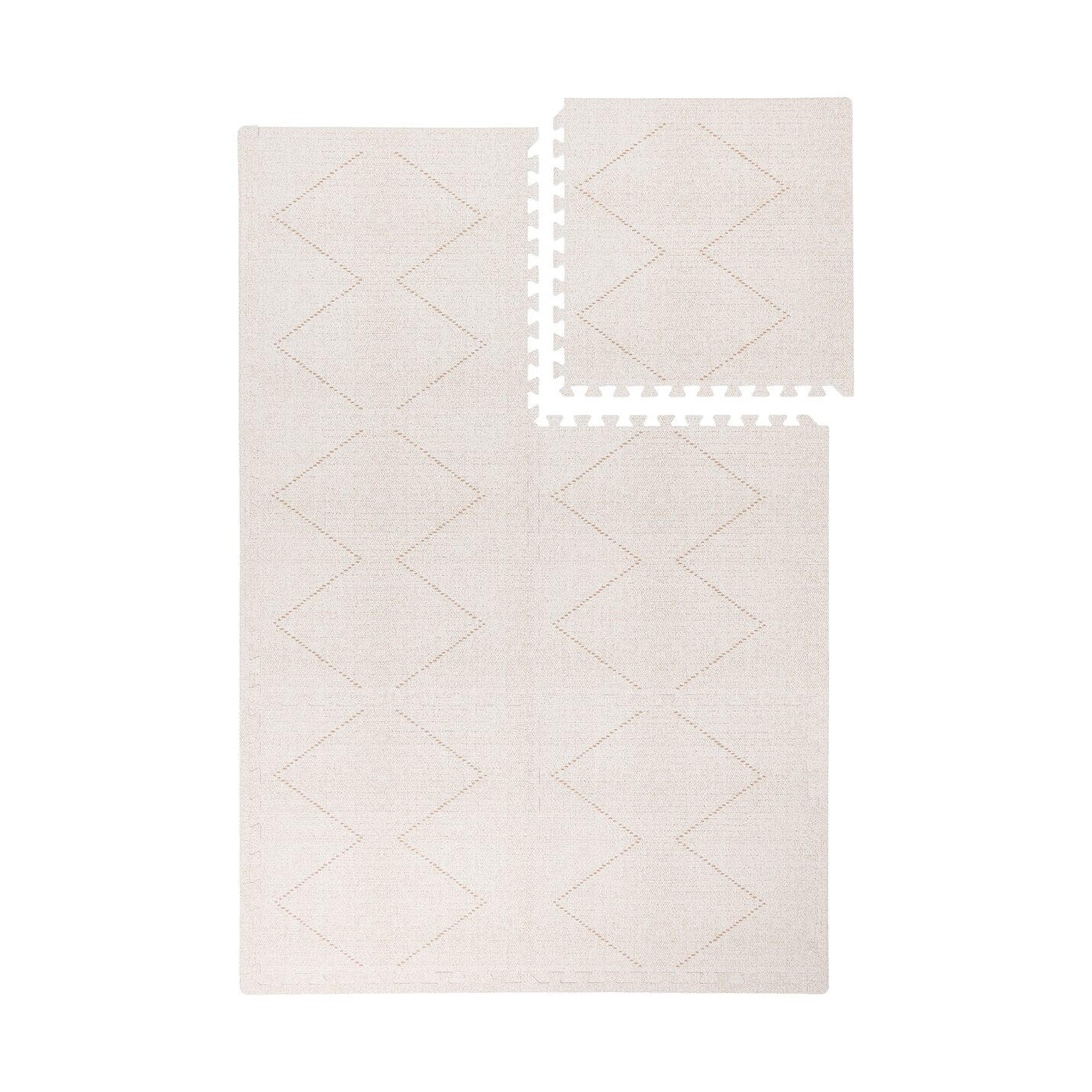 SPIELMATTE Tulum Bone beige 120x180 - Creme, Kunststoff (120/180cm)