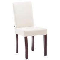 ESSZIMMERSTUHL Ines Stoff, Gestell Holz Cappuccino Creme - Naturfarben/Cappuccino, Holz/Textil (41/91/47cm) - TPFLiving
