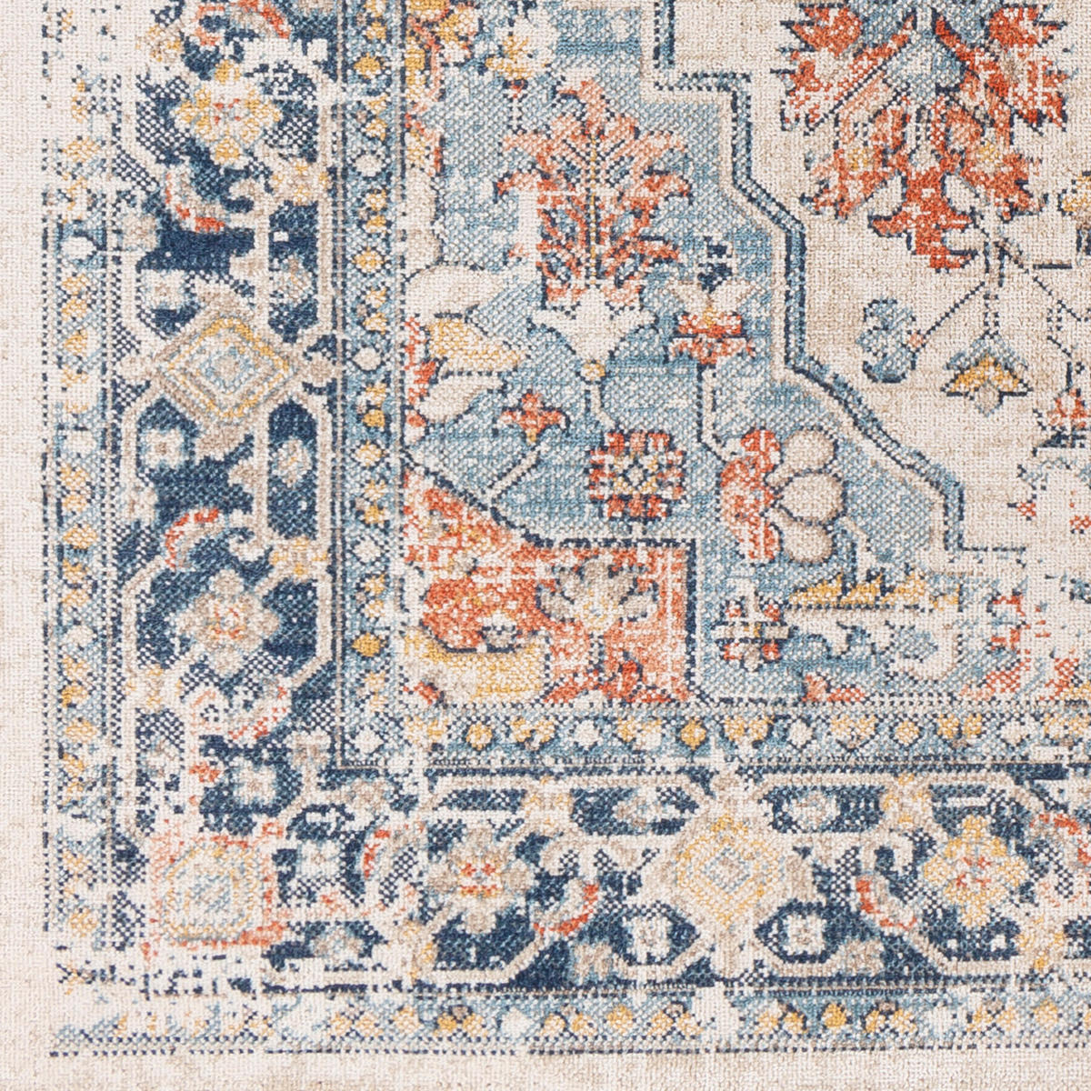 VINTAGE-TEPPICH 200/275 cm Dunkelblau - Dunkelblau, Kunststoff/Textil (200/275cm) - LIVABLISS