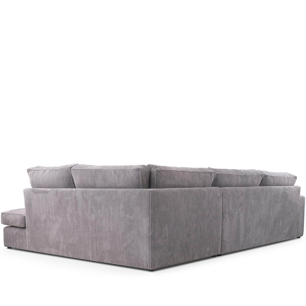 ECKSOFA RECHTS IMPERA Modern 4/5 Sitzer, Grau - Grau, Textil (314/224cm) - KONSIMO®