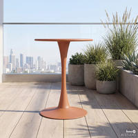 GARTENTISCH - Stahl - Terracotta, Metall (60/60/75cm) - home24