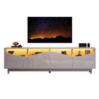 LOWBOARD in weiß，175 x 38 x 51 cm - Weiß, Holz (38/51.2/175cm) - KOMHTOM