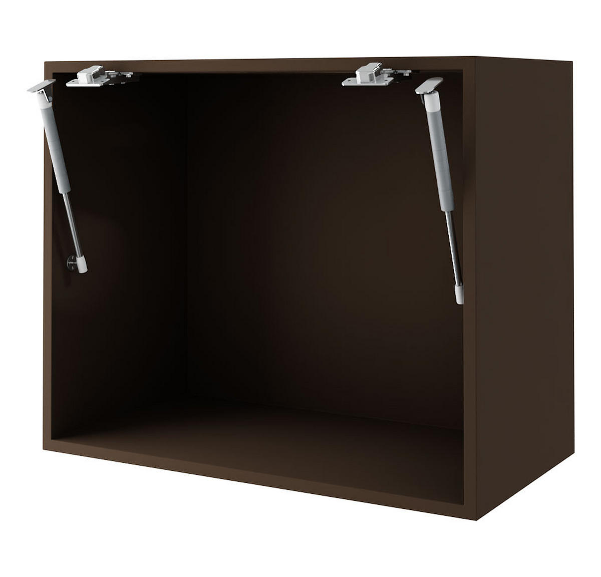 KLAPPHÄNGESCHRANK Kvantum W8/60 Vanille Matt / Lava Matt 60 / 32,5 / 50cm - Dunkelgrau/Creme, Holz/Holzwerkstoff (60/50/32.5cm) - Feldmann-Wohnen