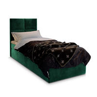 BOXBETT LENA 100 100x200 cm mit Matratze und Topper - Grün - Grün, Holz (100/200cm) - MASSENO