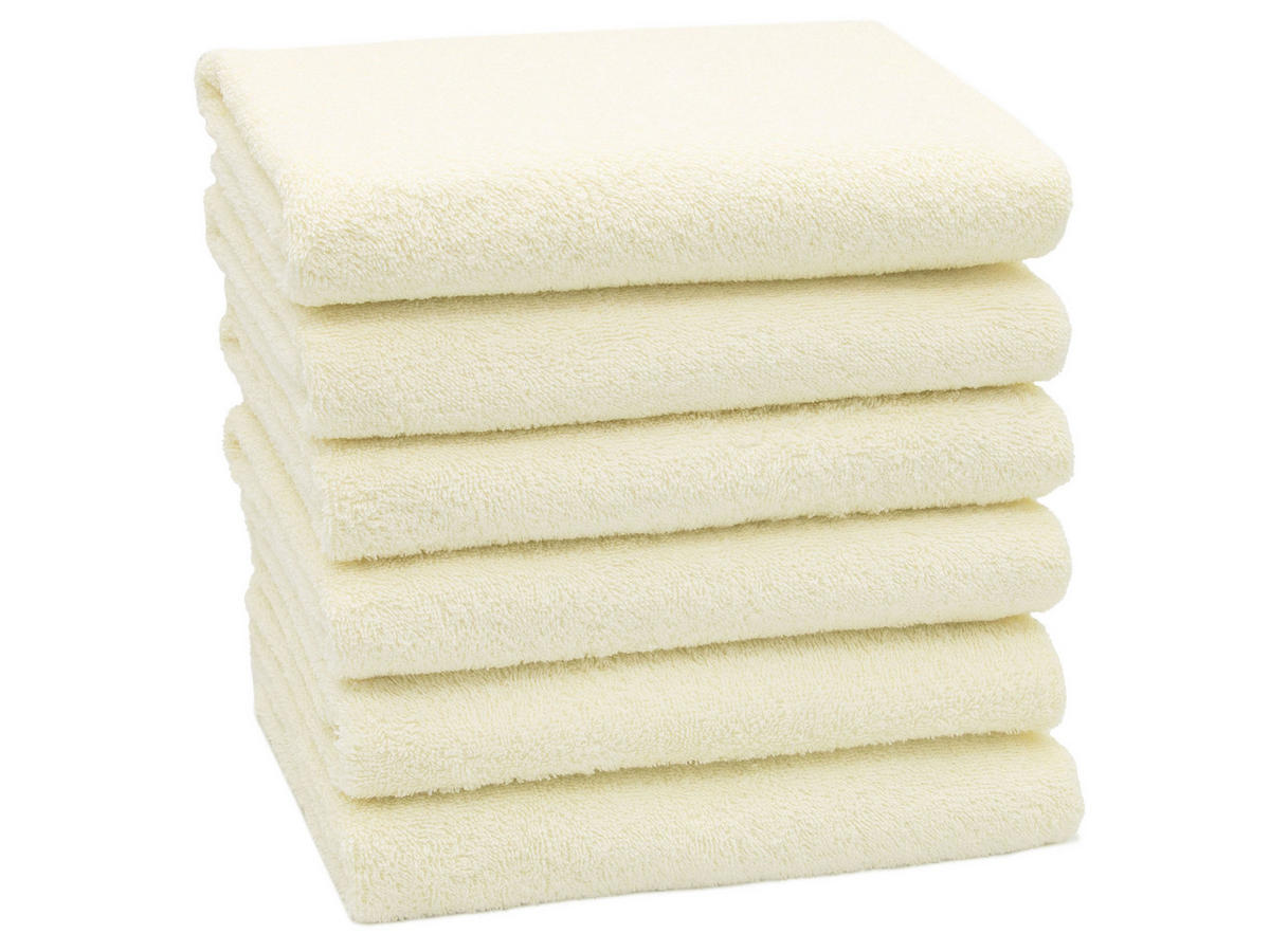 HANDTÜCHER, 6er-Set, 50x100 cm, 100% Baumwolle, Braun - Creme, Textil (50/100cm) - Zollner