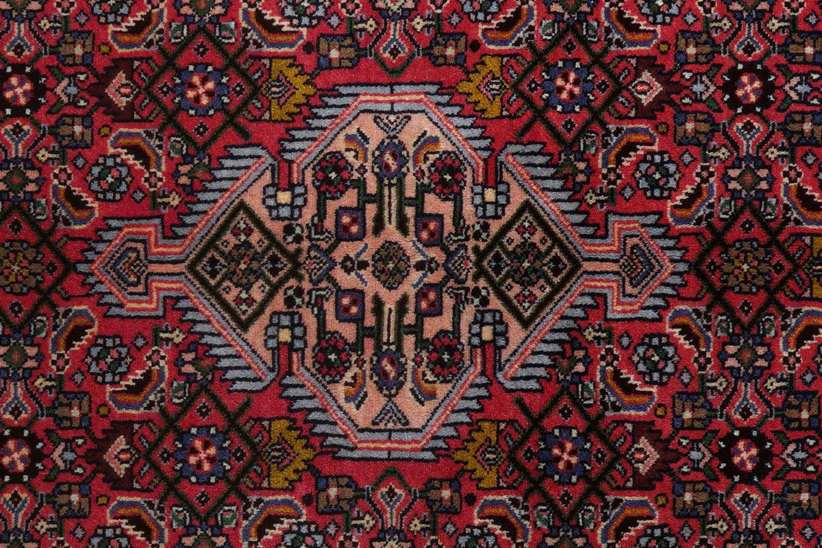 ORIENTTEPPICH handgeknüpft Assadabad Rot 187/126 cm Schurwolle - Rot, Textil (126/187cm) - Looma