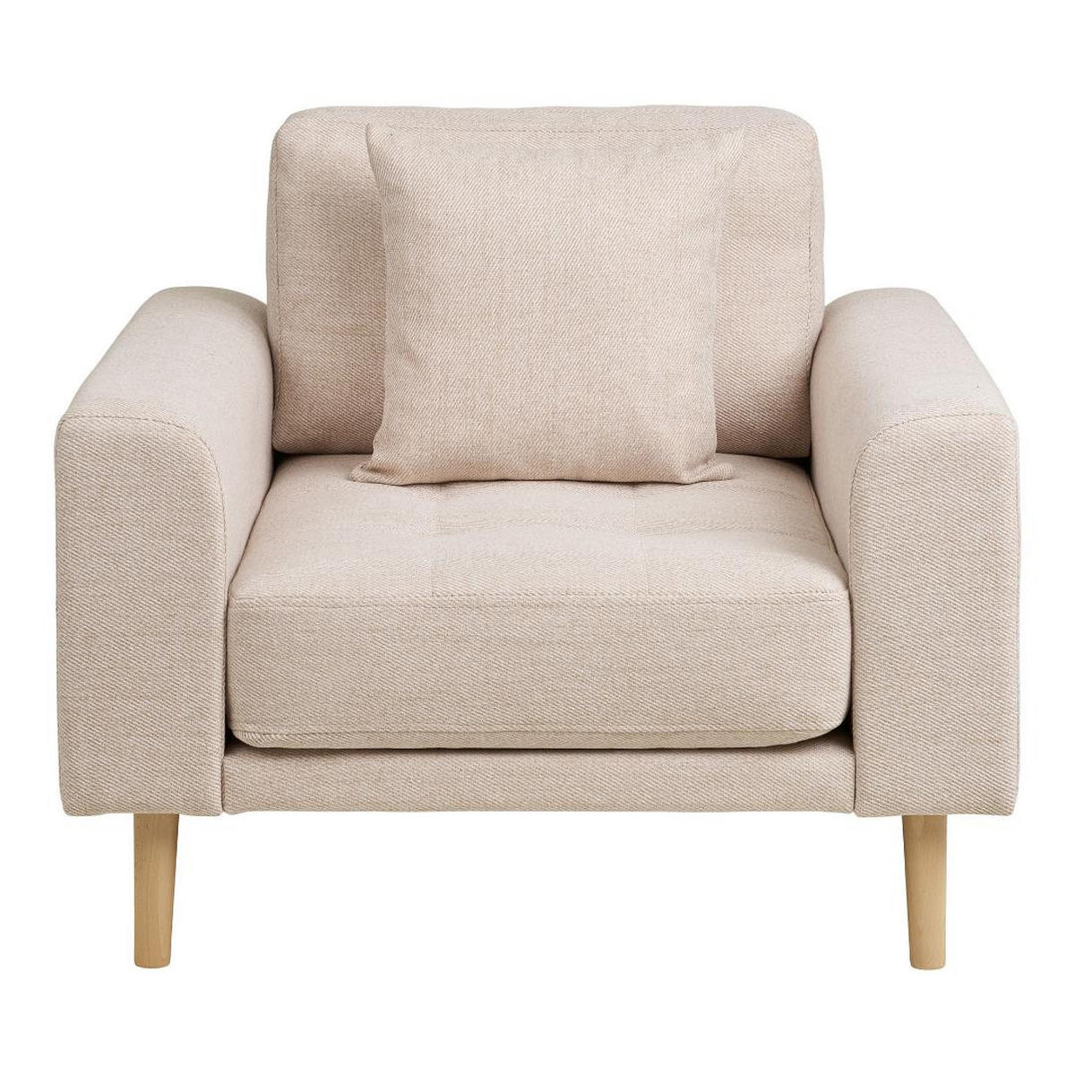 SESSEL, Cora, Sandfarben, Polyester, 92 x 90 x 54 cm - Sandfarben, Textil (92/54/90cm) - ebuy24
