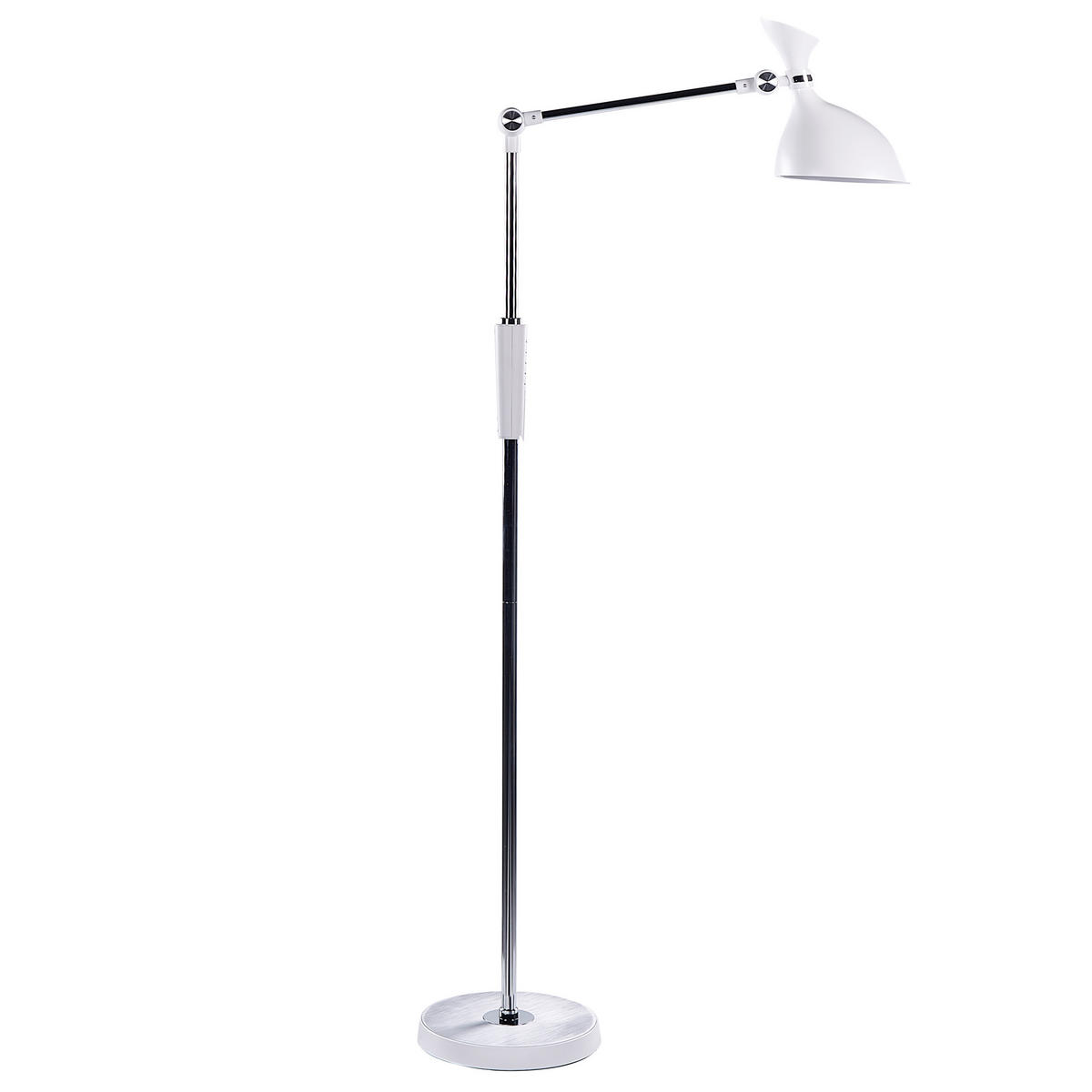 STEHLAMPE Andromeda 26/52/169 cm - Weiß, Kunststoff (26/27.2/169cm) - Beliani