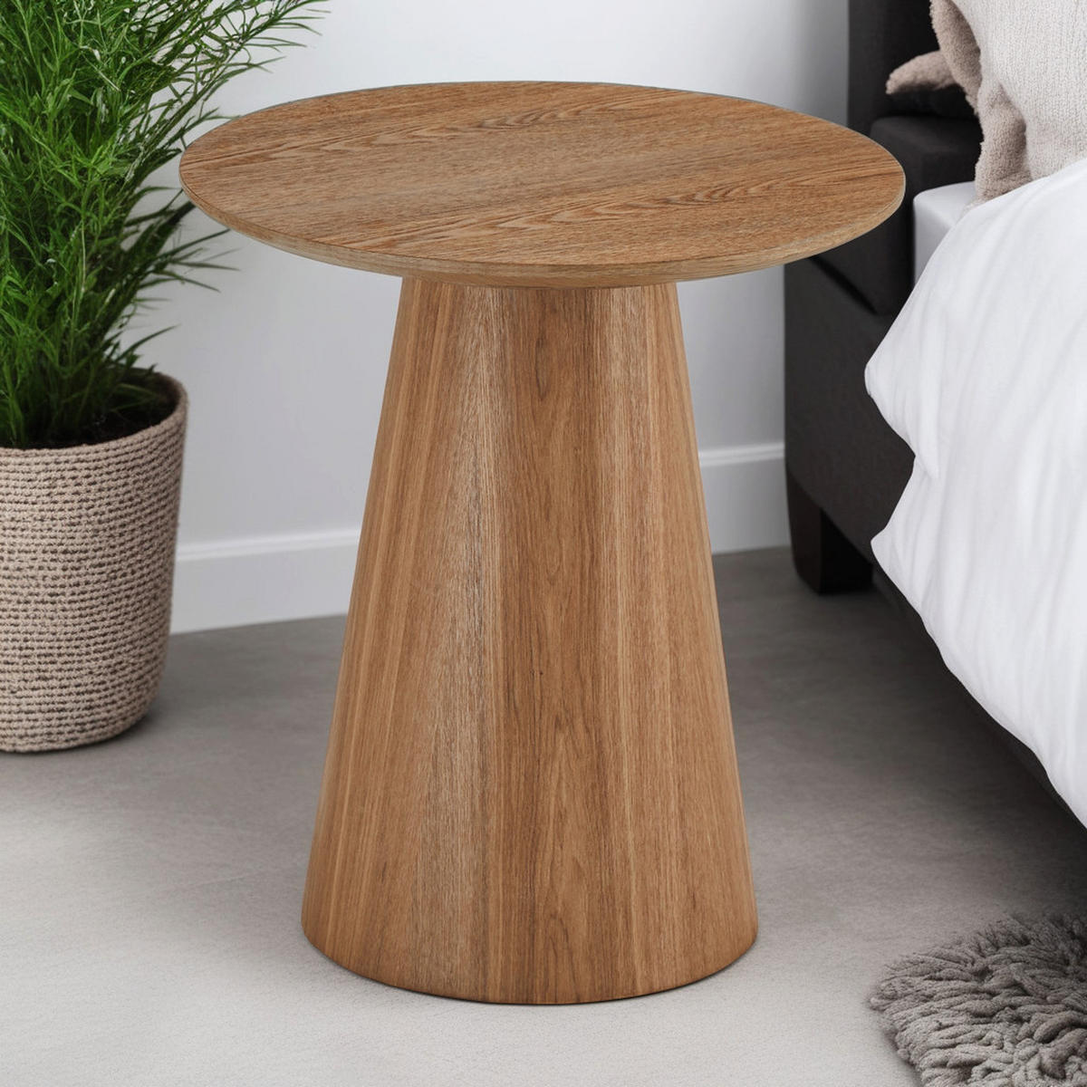 COUCHTISCH rund Naturfarben 45/45/50 cm - Braun, Holz (45/45/50cm) - Furnhouse