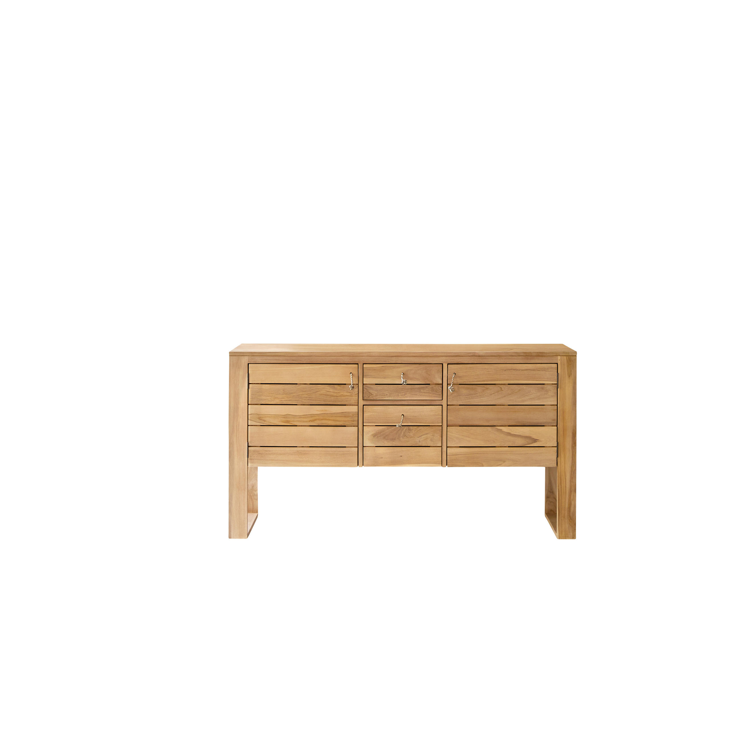 Tikamoon Waschtischunterschrank Natur 145x78x50 cm