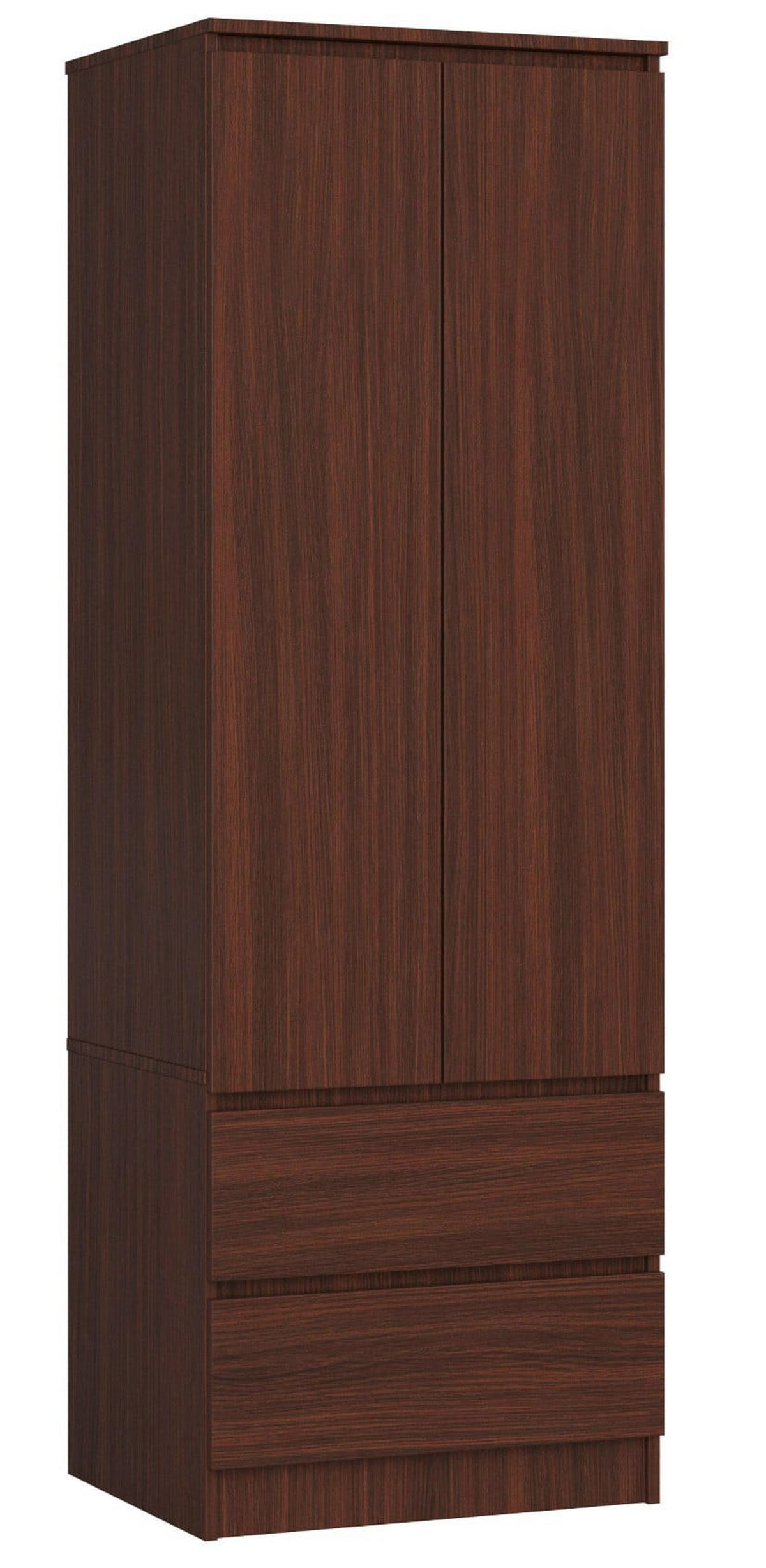 KLEIDERSCHRANK Dunkelbraun 180/60/51 - Dunkelbraun, Holzwerkstoff (60/180/51cm) - RAUMHIRSCH FURNITURE