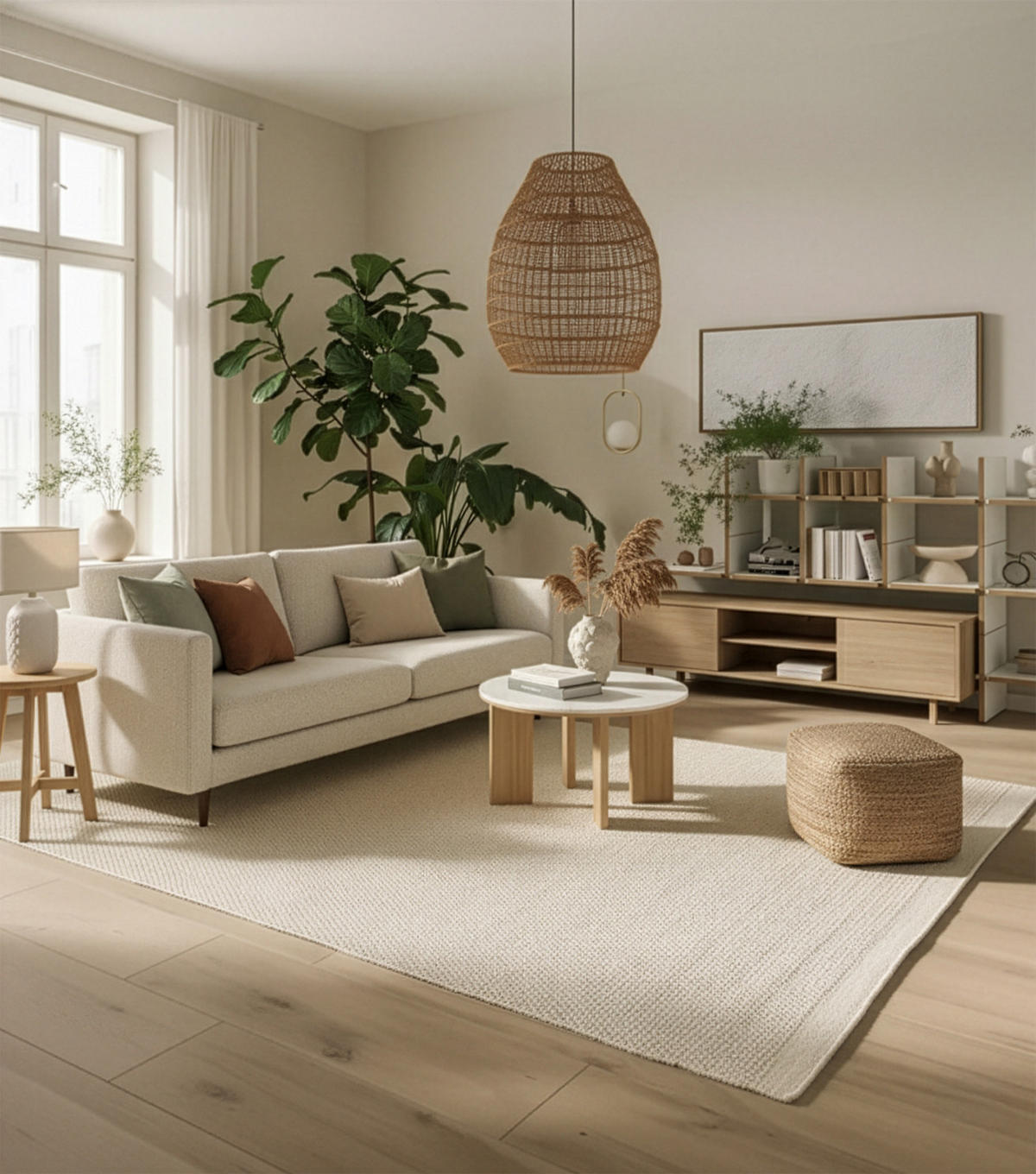 NATUR TEPPICH WOLLE KIRUNA - Beige, Naturmaterialen (70/130cm) - Pergamon