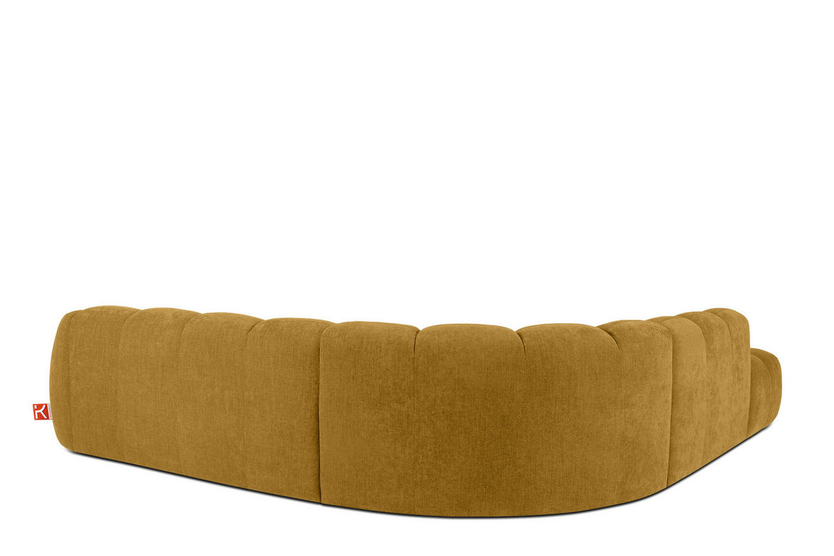 ECKSOFA LINKS FLAVA, Honigfarben - Honig, Holz/Holzwerkstoff (310/314cm) - KONSIMO®