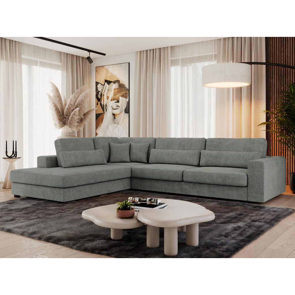 Thumbnail - MKS Ecksofa, Grau, Textil, 3-Sitzer, L-Form,L-Form, 316x249 cm, Oeko-Tex®, Wohnzimmer, Sofas & Couches, Wohnlandschaften...