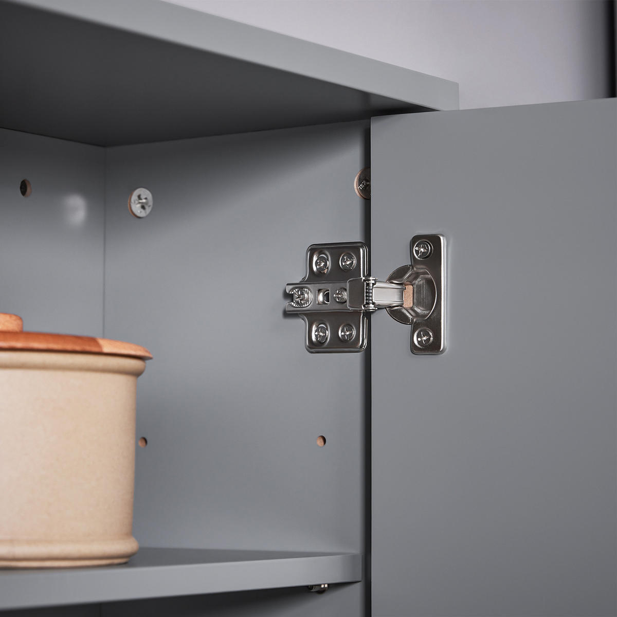 SPIEGELSCHRANK Dunkelgrau - Grau, Holzwerkstoff (60/45/20cm) - SoBuy