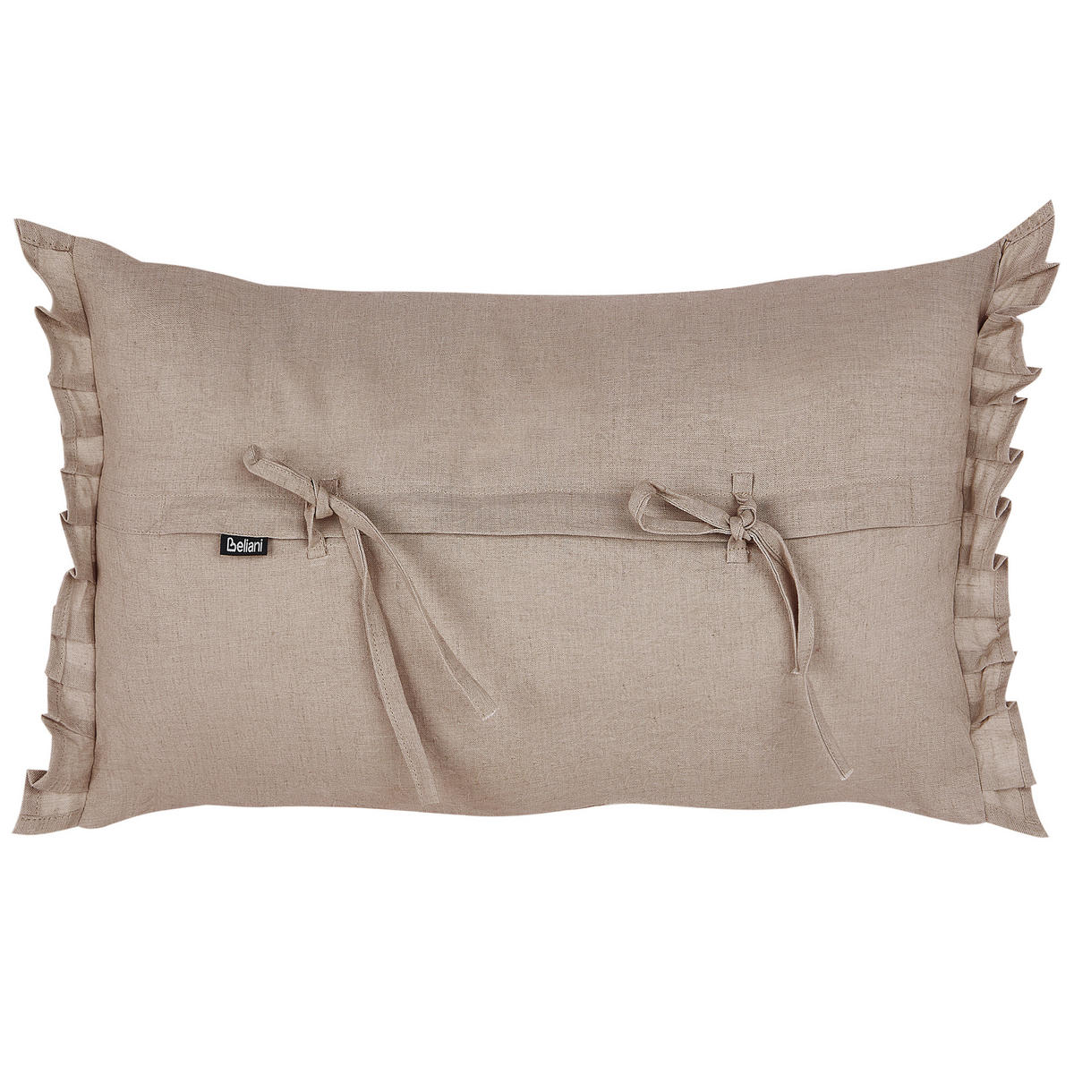DEKORATIVNÍ POLŠTÁŘ sada 2 ks Světle hnědý 30/45 cm Sassafras - světle hnědá, textil (45/30cm) - Beliani