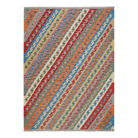HANDWEBTEPPICH Kelim Gashgai Mehrfarbig 176/130 cm Schurwolle - Multicolor, Textil (130/176cm) - Looma