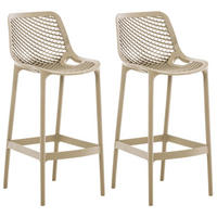 BARHOCKER 2er Set Kunststoff schlamm - Schlammfarben, Kunststoff (45/105/53cm) - CLP
