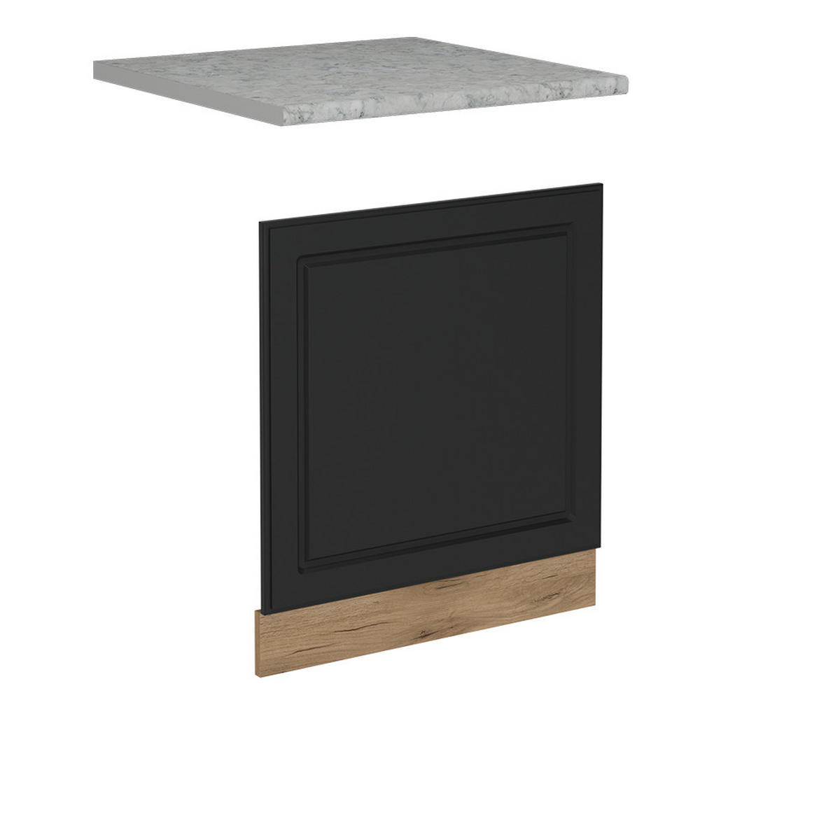 PŘEDNÍ PANEL R-Line Antracitový venkovský dům - medově dubová/antracitová, kompozitní dřevo (60/57.2/1.6cm) - Vicco