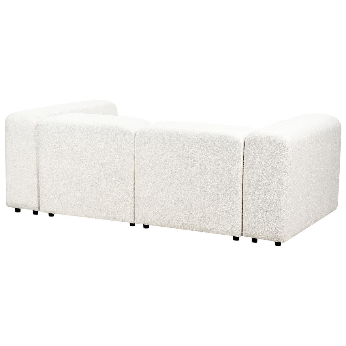 2-SITZER-SOFA Bouclé cremeweiß Falsterbo - Weiß, Textil (204/70/105cm) - Beliani