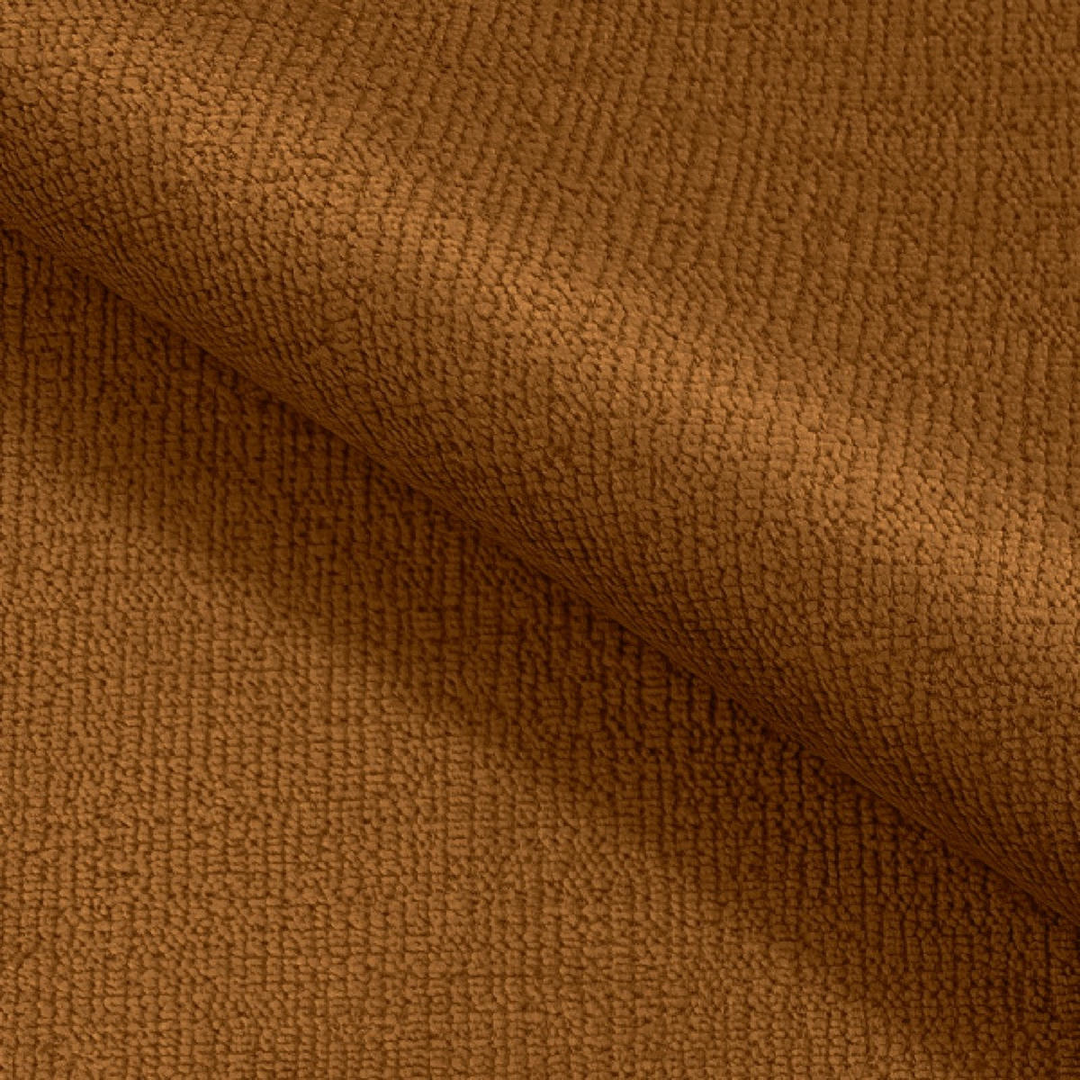 POUF Hellbraun Mila Mit Steppungen Auf Schwarzen Niedrigen Beinen - Braun, Textil (72/43.5/72cm) - Sepro Meble