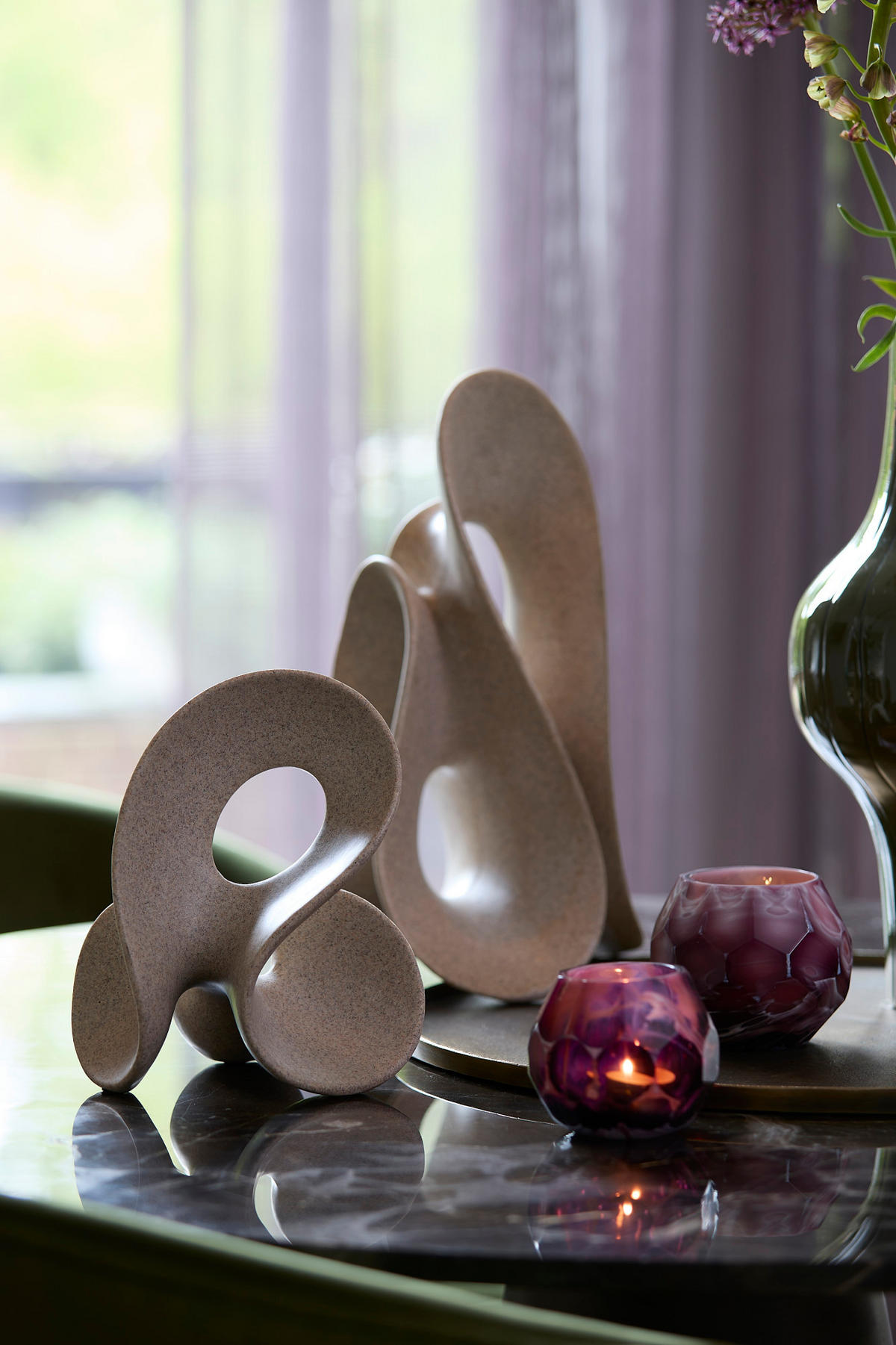 ORNAMENT Zazina Braun 20,5/19/39 cm - Braun, Kunststoff (19/39/20.5cm) - Light & Living