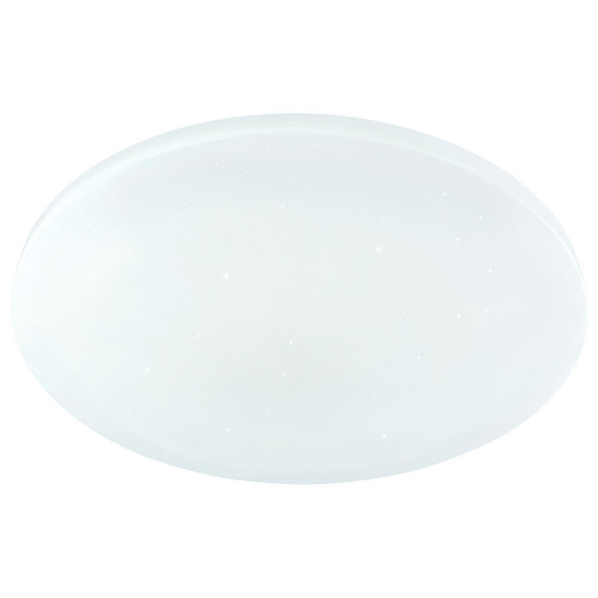 LED DECKENLEUCHTE Weiß Sternen-Effekt Fernbedienung - Weiß, Metall (54/54/7.6cm)