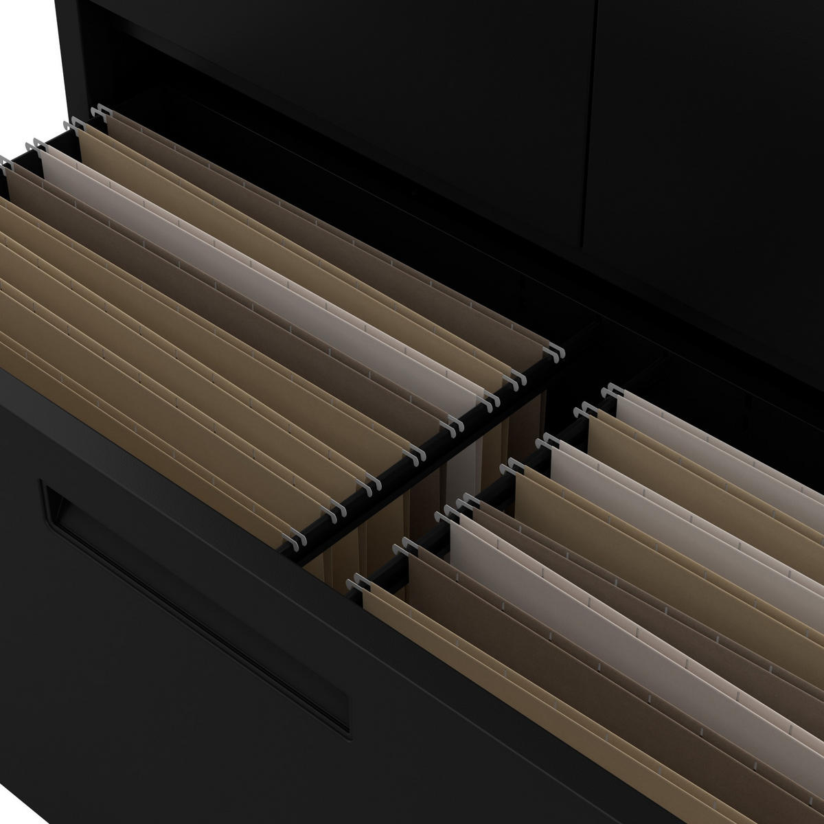 METALLSCHRANK Megan - Schwarz, Metall (90/195/40cm)