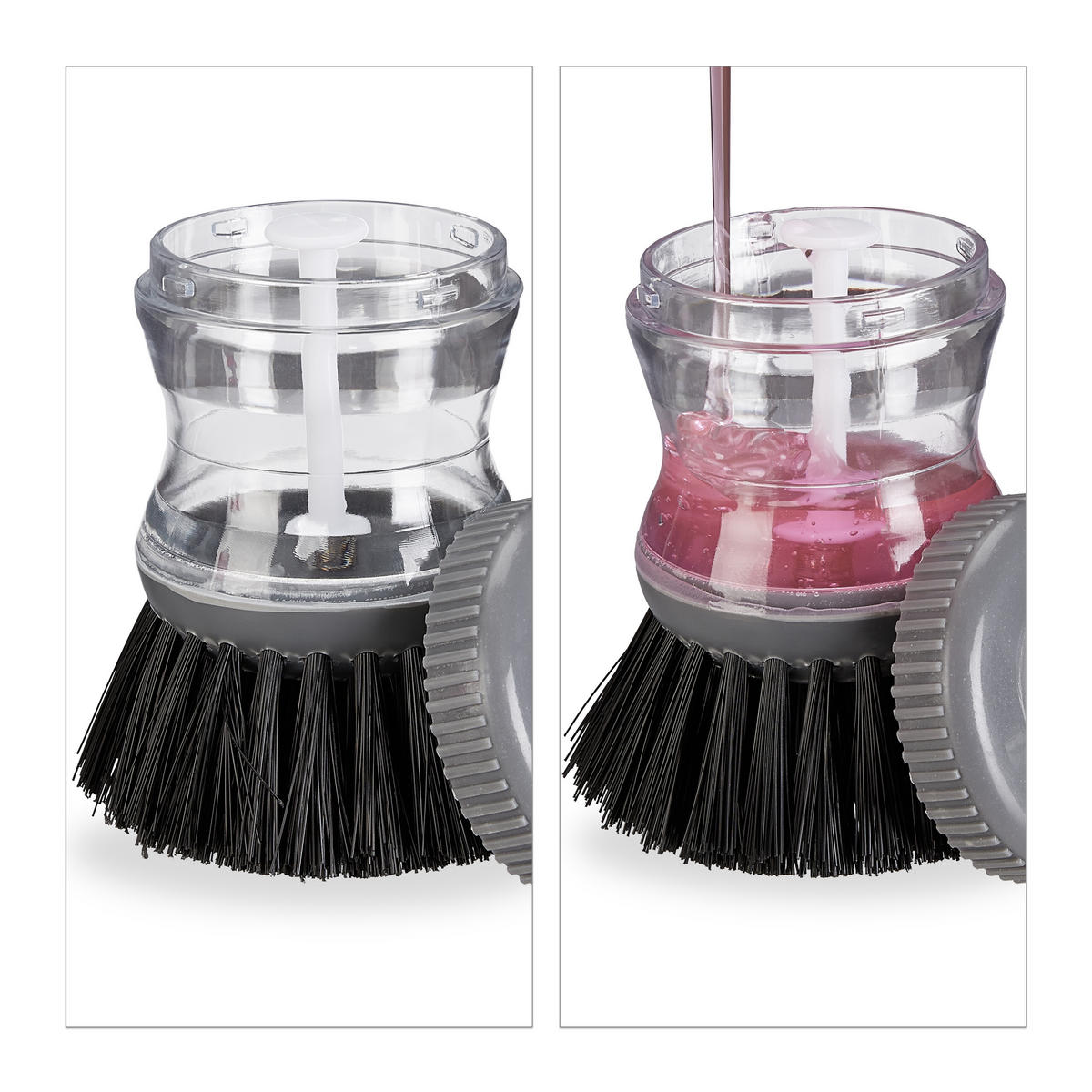 3XSPÜLBÜRSTE - Multicolor, Kunststoff - Relaxdays