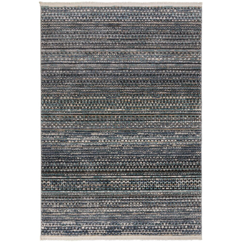 TEPPICH Streifen-Design, strapazierfähig PERRAN, Blau 120x160 cm - Blau, Textil (120/160cm) - KADIMA DESIGN
